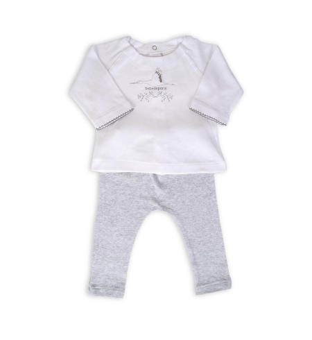 conjunto casual moda blanco