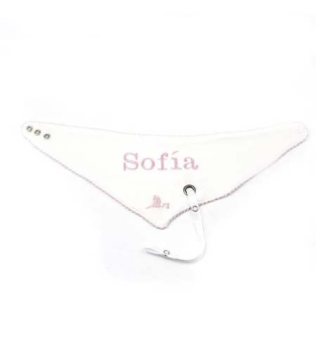 Kit de Regalo Baberos y Chupetes Personalizados rosa