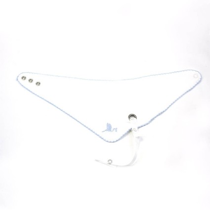 Set Regalo Baberos Bordados con Chupete Personalizado azul 2