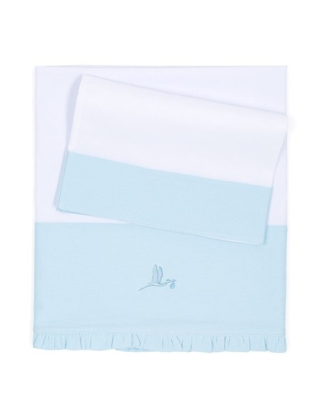 Canastilla Bebé Clásica Plena azul