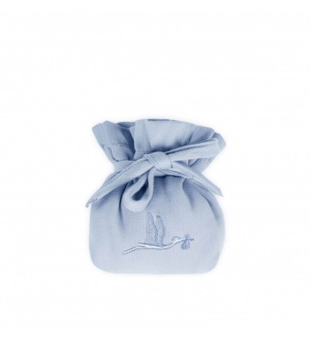 Canastilla Clásica Plena Con Oso azul