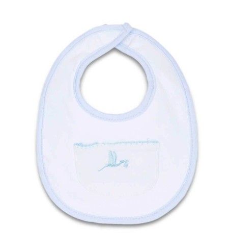 Pack de dos chupetes y babero  y sujetachupetes azul